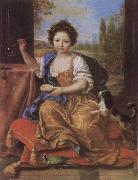 Pierre Mignard Girl Blowing Soap Bubbles Germany oil painting reproduction